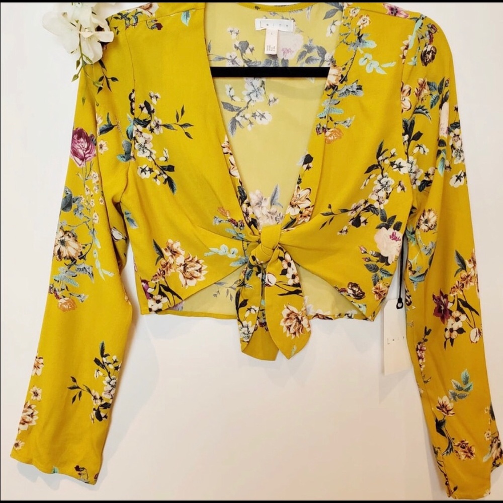 NWT Leitrim Tie Crop Top Size XL